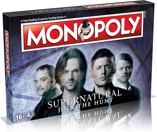 Winning Moves Supernatural Monopoly Board Game, Join The Winchester Brothers Sam and Dean, Advance to Vampire and Werewolf and Trade Your Way to Success, for Ages 16 and up