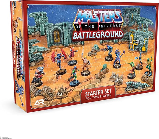 Masters of The Universe Battleground Starter Set - 2-Player Tabletop RPG Board Game - Includes 10 Miniatures of Real Motu Characters Like He-Man and Skeletor - Ages 14 Years + - from Archon Studio