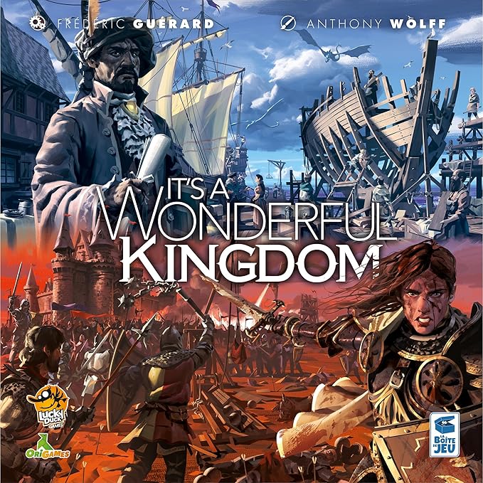 It's A Wonderful Kingdom Board Game - Strategic Kingdom-Building and Resource Management Game, Fantasy Game, Ages 14+, 1-2 Players, 45-60 Minute Playtime, Made by Lucky Duck Games