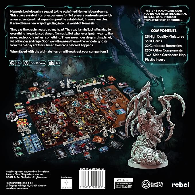 Rebel Nemesis: Cooperative Sci-Fi Horror Strategy Board Game for 1-5 Players