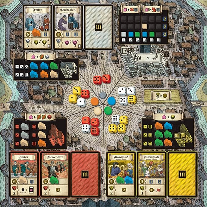 Pearl Games Troyes Board Game - Experience The Richness of Medieval France in This Acclaimed Strategy Game! Family Game for Kids and Adults, Ages 14+, 2-4 Players, 90 Minute Playtime, Made