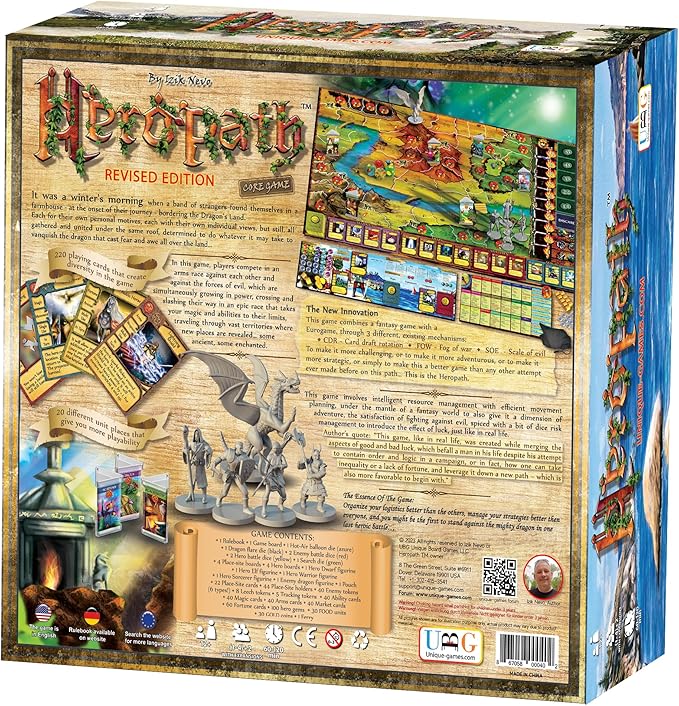 Revised Edition - Cooperative/Competitive/Solo Game Modes | Fixed Manual Cards & Mini's | Fantasy Board Game | D&D RPG Style | Adventure with Resource Management Tabletop Game | 1-4 Players