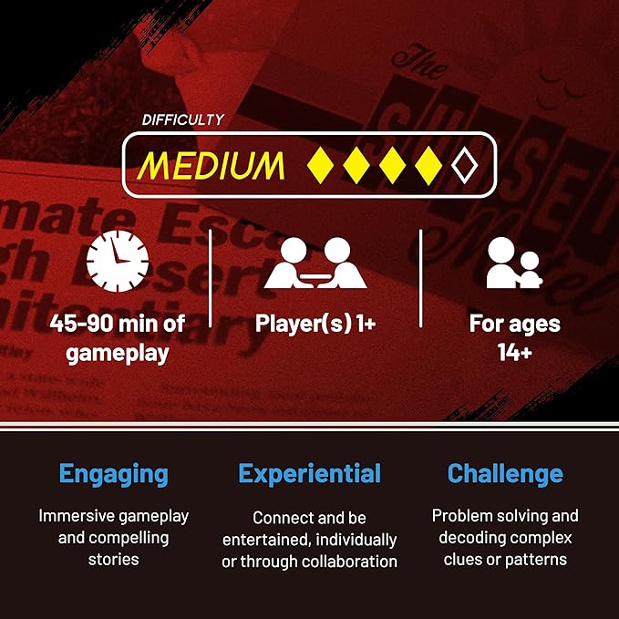 Hunt A Killer Murder at The Motel - an Immersive Murder Mystery Experience - for True Crime Fans with Evidence & Puzzles - Solve Crimes at Date Night or Family Game Night - Age 14+