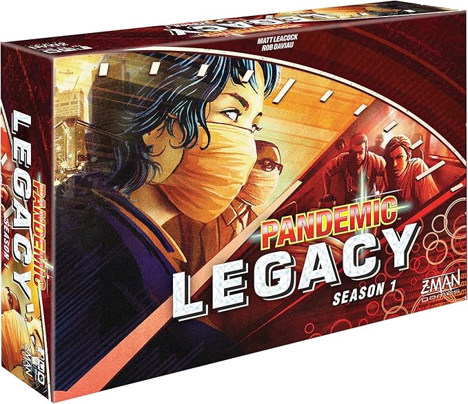 Pandemic Legacy Season 1 Red Edition Board Game | Board Game for Adults and Family | Cooperative Board Game | Ages 13+ | 2 to 4 players | Average Playtime 60 minutes | Made by Z-Man Games