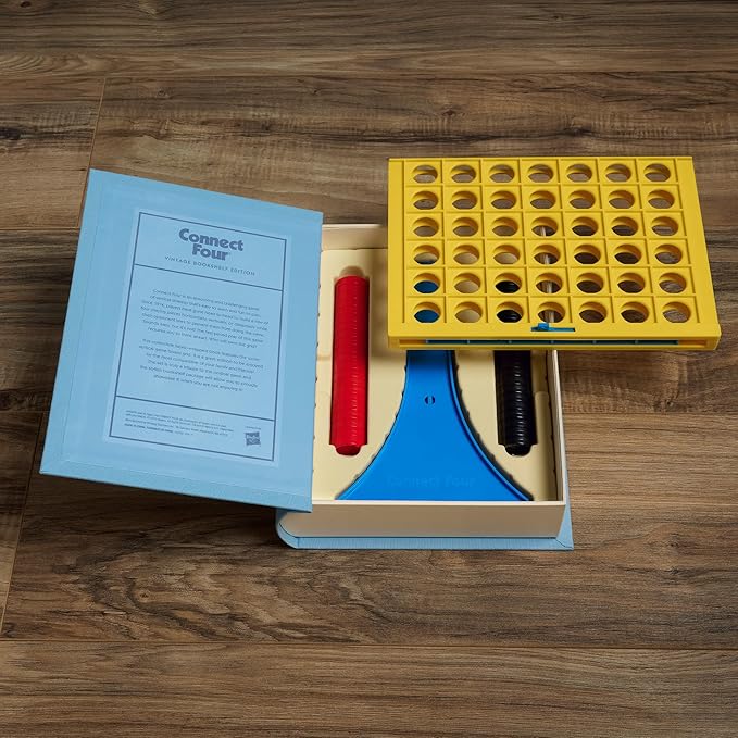 WS Game Company Connect Four Vintage Bookshelf Edition