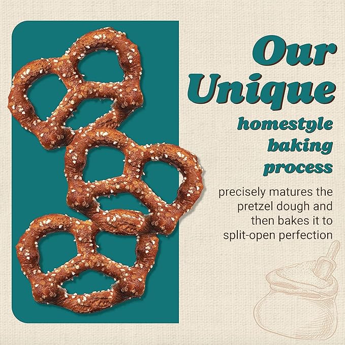 Unique Snacks Original Splits Pretzels, Delicious Homestyle Baked Snack Bag, OU Kosher, and Non-GMO Food, No Artificial Flavor, 11 Oz. Bag, Pack of 3