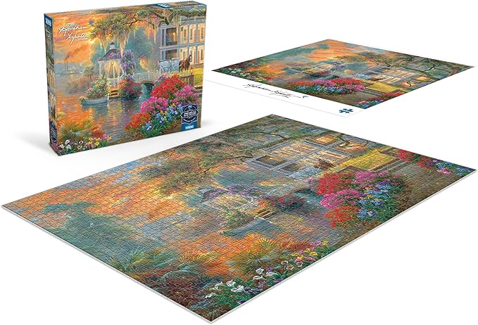 Buffalo Games - Sapphire Select - Abraham Hunter - Southern Charm - 1000 Piece Jigsaw Puzzle – Challenging & Fun – Blue Core Puzzle Board – Giftable Display Box - Full Size Poster Included