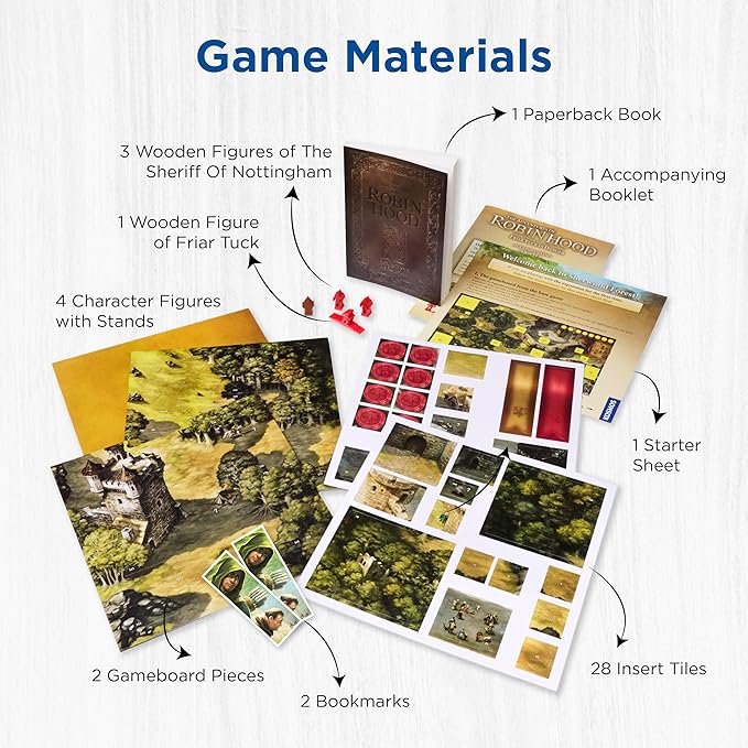 The Adventures of Robin Hood: Friar Tuck in Danger | Storytelling Game | Expansion| Fantasy Boardgame | 2 to 4 Players | Ages 10+