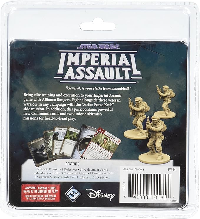 Fantasy Flight Games Star Wars Imperial Assault Board Game Alliance Rangers ALLY PACK - Epic Sci-Fi Miniatures Strategy Game for Kids and Adults, Ages 14+, 1-5 Players, 1-2 Hour Playtime,
