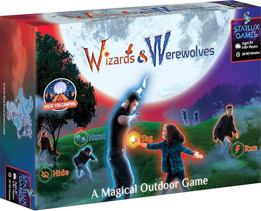 Wizards & Werewolves: A Magical Hide and Seek Game | 4-10 Players | Outdoor Games for Kids 8-12+ | Camping Games for Kids | Glow in The Dark Yard Games for Kids and Adults | “A Howling Good Time!”
