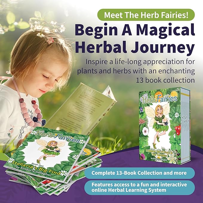 Herb Fairies: 13-Book Box Set & Digital Learning System - Explore Plants & Healing Herbs Through Engaging & Educational Stories - Includes Audiobooks, Printables, Recipes, Crafts, Puzzles & Games