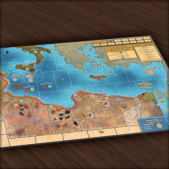 Renegade Game Studios: Axis & Allies: North Africa - 2-4 Players - Ages 12+ 3 Hours Playing time - New Setting for Axis & Allies Over 250+ Plastic Miniatures