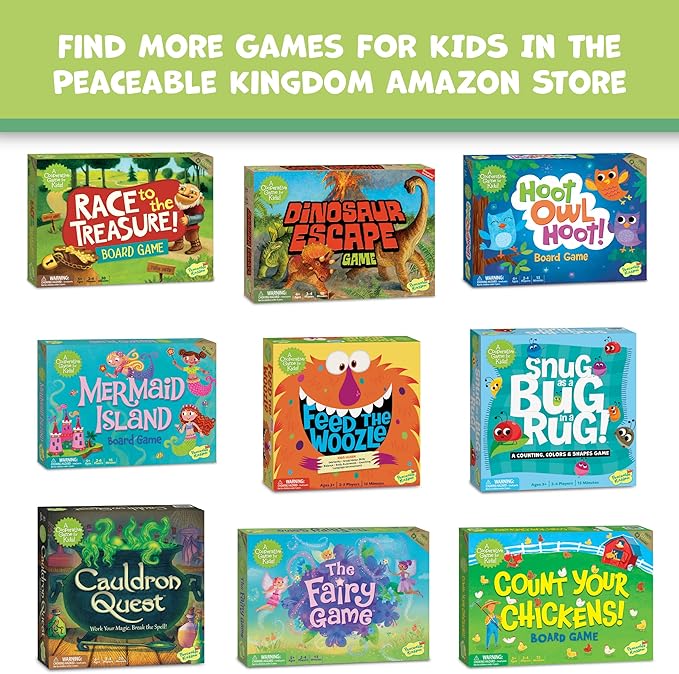 Peaceable Kingdom Acorn Soup – Game for You and Your 2 + Year Old – Fun Toddler Games Ages 2–4 That Teach Numbers and Counting Skills