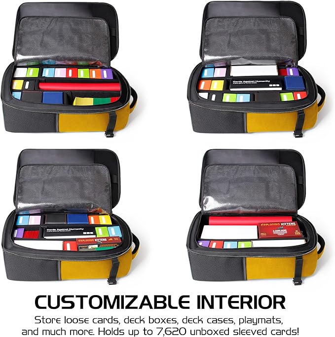 ENHANCE MTG Backpack TCG Card Storage - TCG Backpack for Deck Boxes, Sleeved Cards, Playmats, MTG Accessories