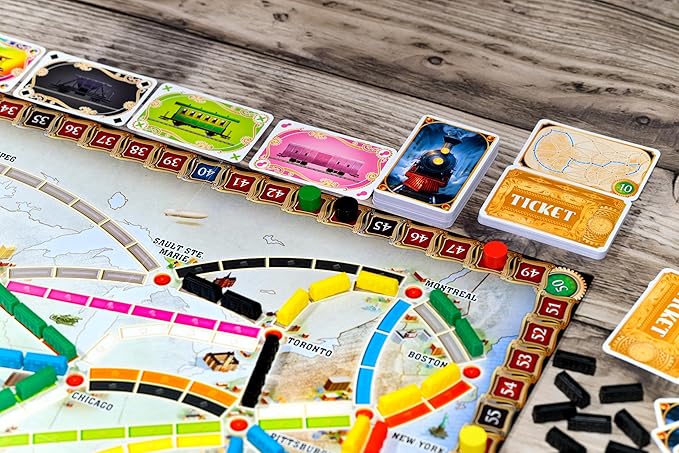 Asmodee Ticket to Ride Board Game (2025 Refresh) - A Cross-Country Train Adventure for Friends and Family, Strategy Game for Kids & Adults, Ages 8+, 2-5 Players, 30-60 Minute Playtime