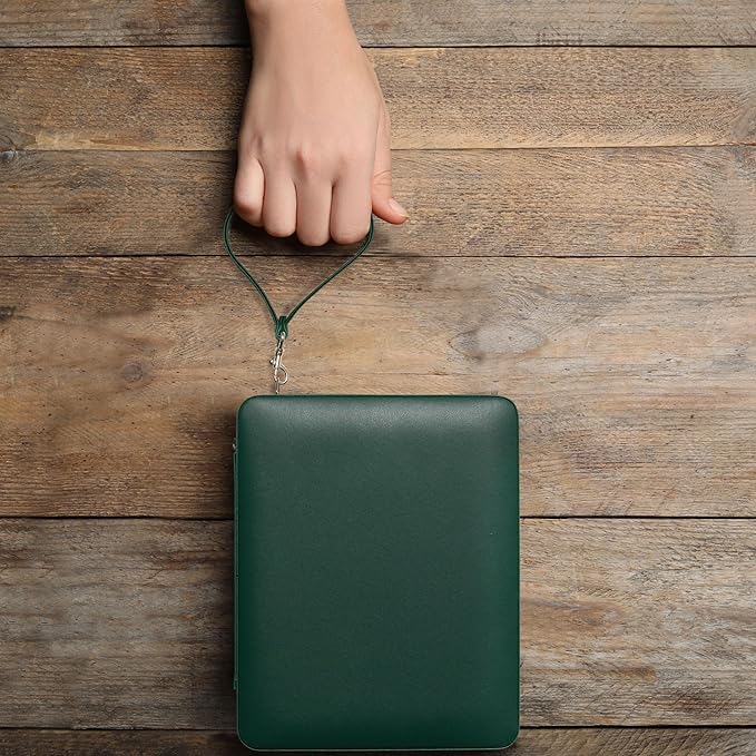 Yellow Mountain Imports Travel Size Backgammon Mini Game Set, Izmir - Magnetic Checkers and 9-inch Board in Sleek Leatherette Case - Classic Strategy Board Game