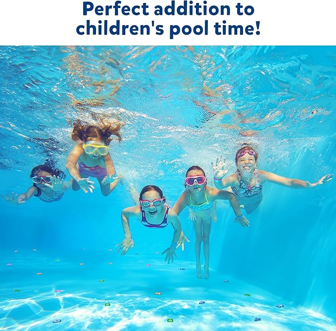 Skillmatics Pool Toys - Seek & Splash, Search & Find Water Game, Swimming Pool Number Dive Toy for Kids, Summer Fun & Gifts for Boys & Girls Ages 6, 7, 8, 9, 10, 11 & Up, Includes 50 Colorful Gems