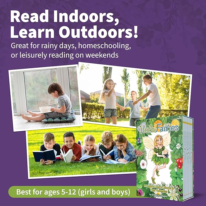Herb Fairies: 13-Book Box Set & Digital Learning System - Explore Plants & Healing Herbs Through Engaging & Educational Stories - Includes Audiobooks, Printables, Recipes, Crafts, Puzzles & Games