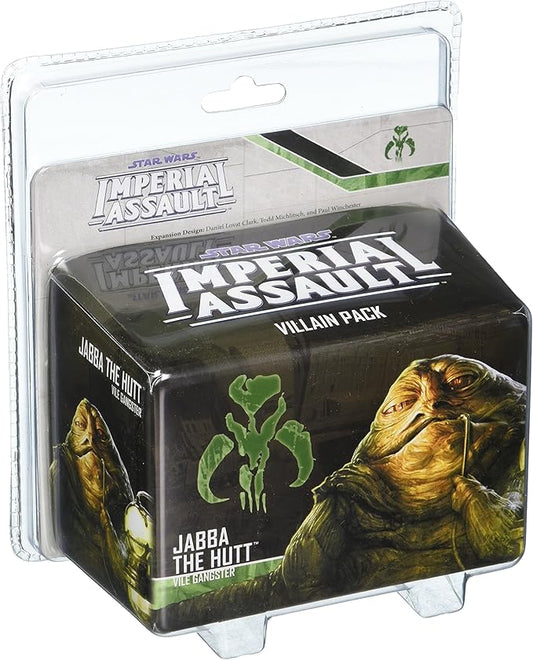 Star Wars Imperial Assault Board Game Jabba the Hutt VILLAIN PACK - Epic Sci-Fi Miniatures Strategy Game for Kids and Adults, Ages 14+, 1-5 Players, 1-2 Hour Playtime, Made by Fantasy Flight Games