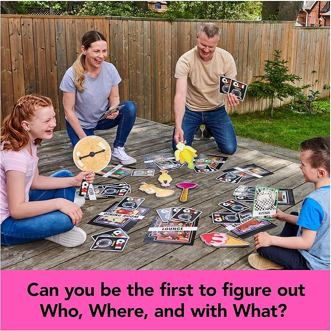 Spin Master Games, Clue Giant Edition, Family Game for Indoor & Outdoor Fun with Big Oversized Board, for Family and Kids, 2-4 Players, Ages 6 & Up