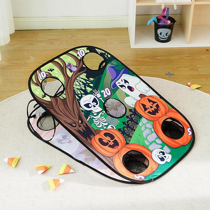 JOYIN Halloween Toss Game Board with Bean Bag for Kids Outdoor Toys, Halloween Party Favor, Beach Yard Outdoor Activities, Family Party Supplies，Camping Outside Play Toy