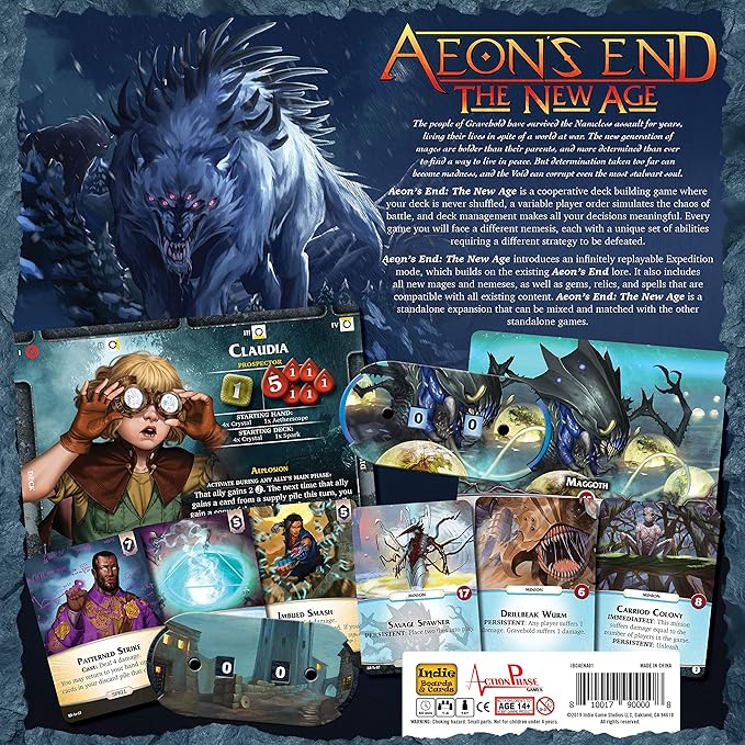 Aeon's End: The New Age - Cooperative Sci-Fi Fantasy Strategy Deck-Building Board Game for 1 to 4 Players, Ages 14+, 60 Minute Playtime by Indie Boards and Cards