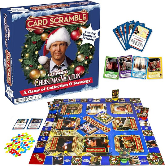 AQUARIUS Christmas Vacation Card Scramble Board Game- Fun Family Party Game for Kids, Teens & Adults - Entertaining Game Night Gift - Officially Licensed Merchandise