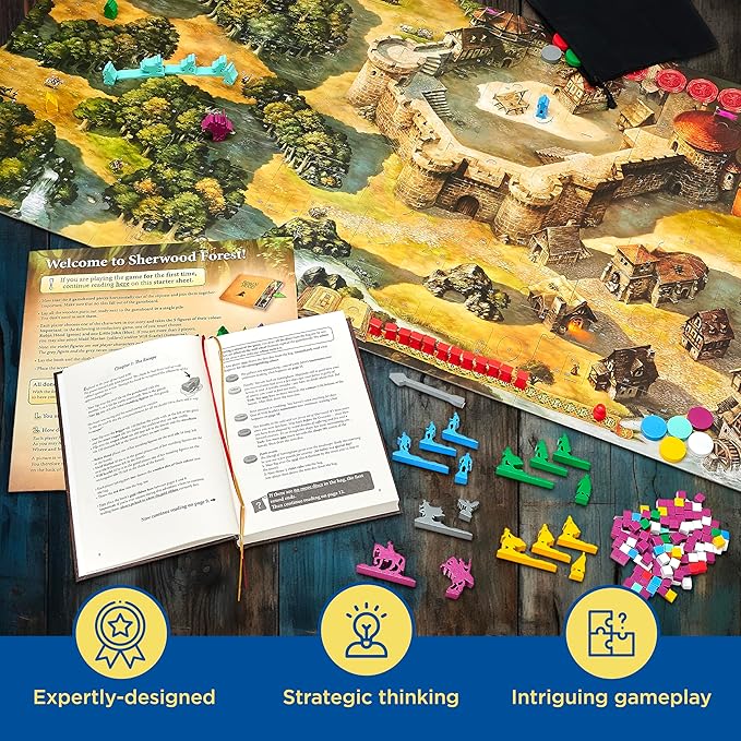 The Adventures of Robin Hood | A Kosmos Game | Family-Friendly, Cooperative, Role-Player, Story-Driven Game for 2 to 4 Players, Ages 10 and up