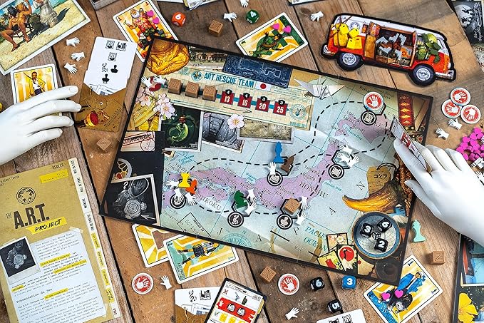 The A.R.T. Project | Cooperative Strategy Board Game | Card Drafting, Zone of Control Game | Coop and Solo Play for Adults and Teens | Ages 12+ | 1-6 Players | 45 Minute Play Time