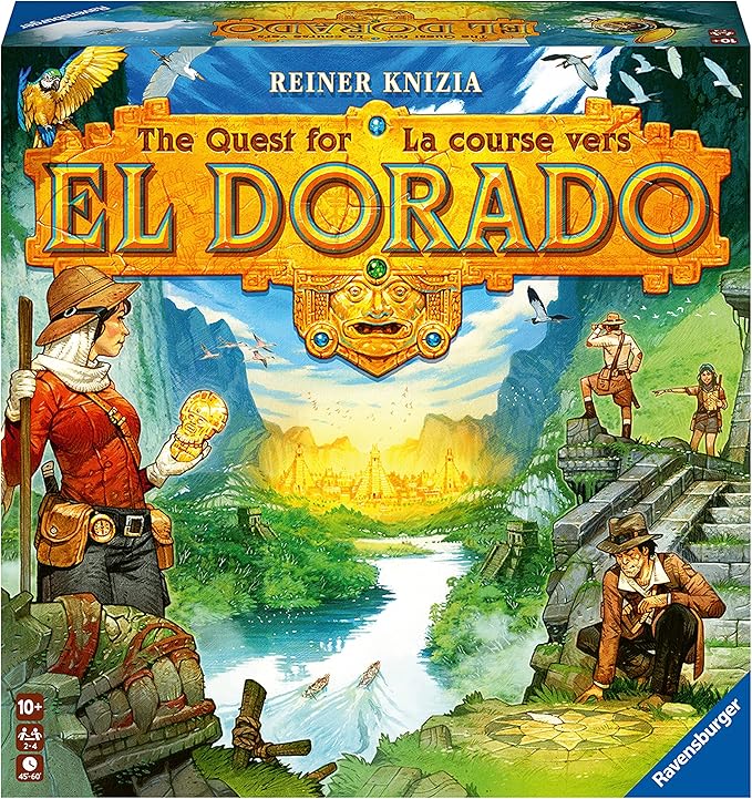 Ravensburger The Quest for El Dorado - Exciting Strategy Board Game | Suitable for Kids & Adults | Designed for 2-4 Players | Inclusive of Mini Expansion