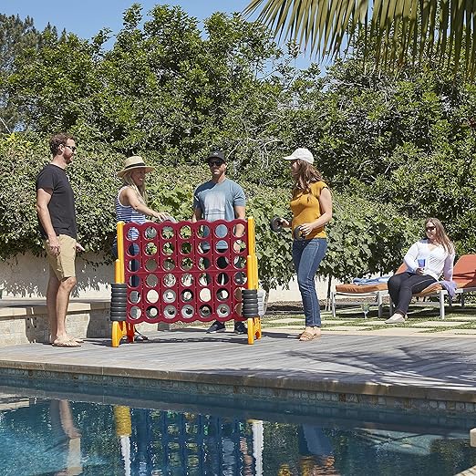 ECR4Kids Jumbo 4-To-Score, Giant Game, Cardinal, Gold