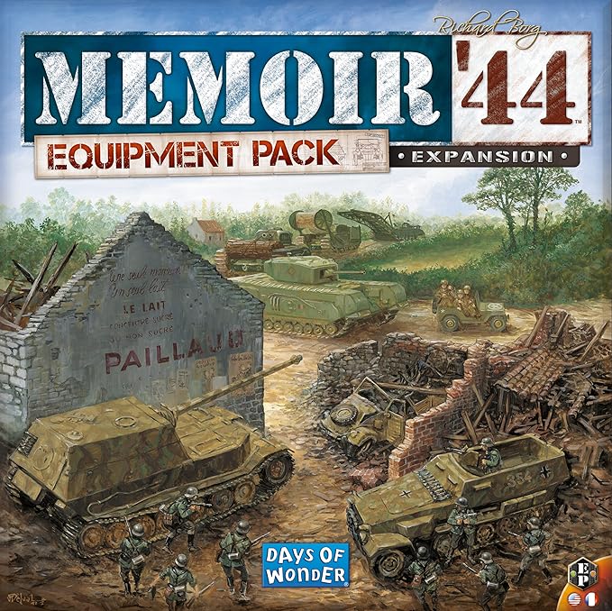 Memoir '44 Equipment Pack Board Game EXPANSION - Unleash the Power of WWII Weapons! Strategy Game for Kids & Adults, Ages 8+, 2 Players, 30-60 Minute Playtime, Made by Days of Wonder