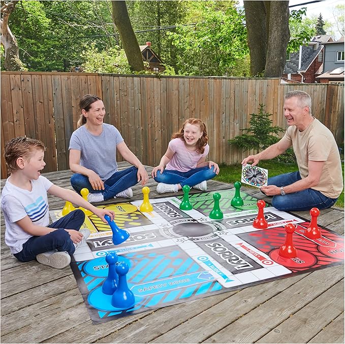 Giant SORRY! Classic Family Board Game Indoor Outdoor Retro Party Activity Summer Toy with Oversized Gameboard, for Adults and Kids Ages 6 and up
