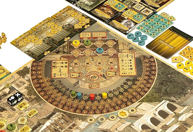 Games Trickerion - Legends of Illusion Base Game | Victorian Steampunk Worker Placement Game for 2-4 Players | 48 Unique Trick Cards & Action Selection Mechanics