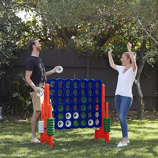 ECR4Kids Jumbo 4-to-Score, Giant Game, Blue/Orange