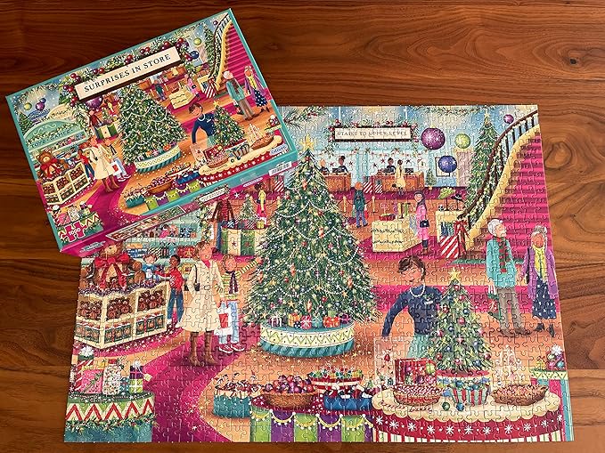 Surprises in Store 1000 Piece Jigsaw Puzzle | Christmas Jigsaw Puzzle | Sustainable Puzzle for Adults | Premium 100% Recycled Board | Great Gift for Adults | Gibsons Games