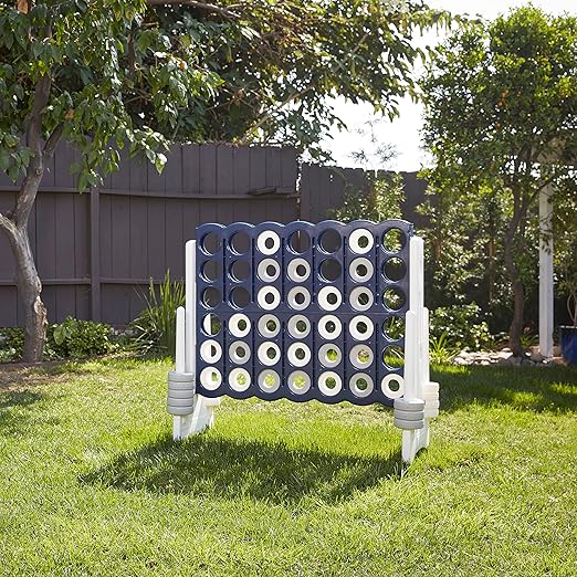 ECR4Kids Jumbo 4-To-Score, Giant Game, Navy/White